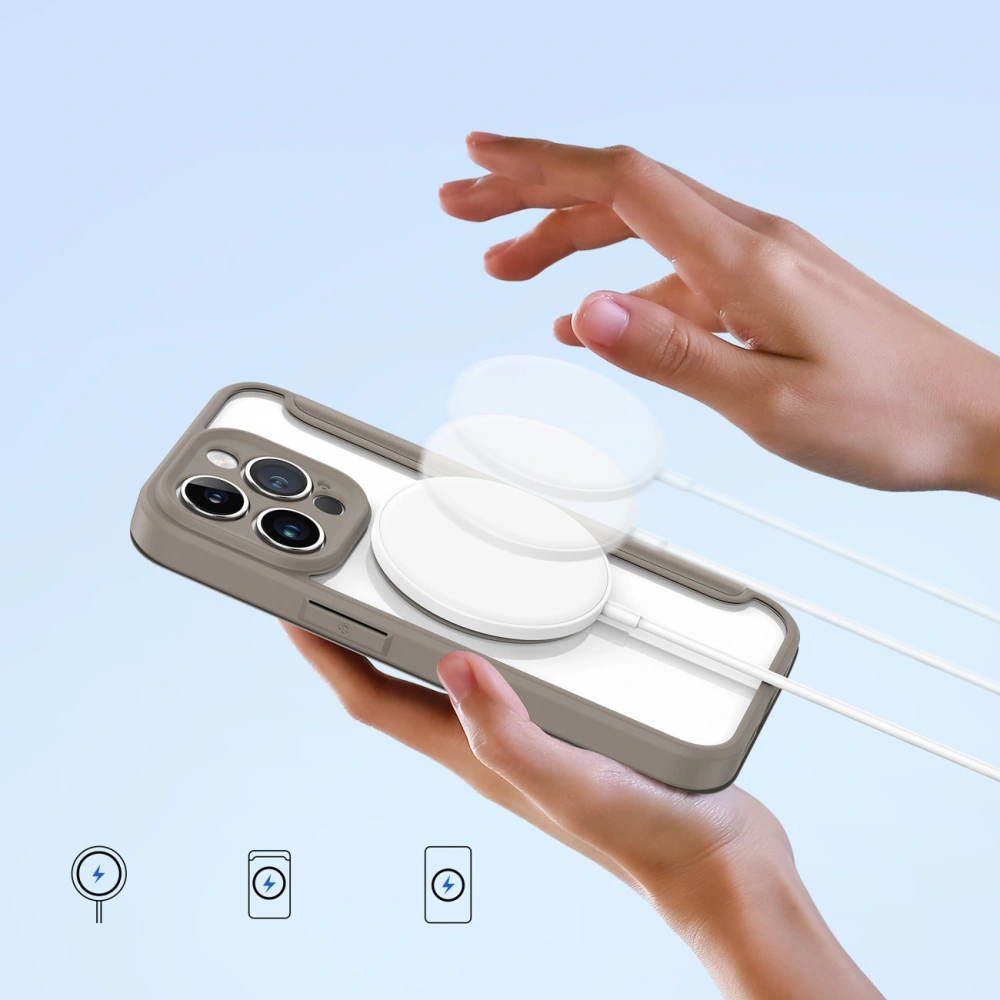 Dux Ducis Skin X Pro MagSafe Apple iPhone 14 Pro bézs tok