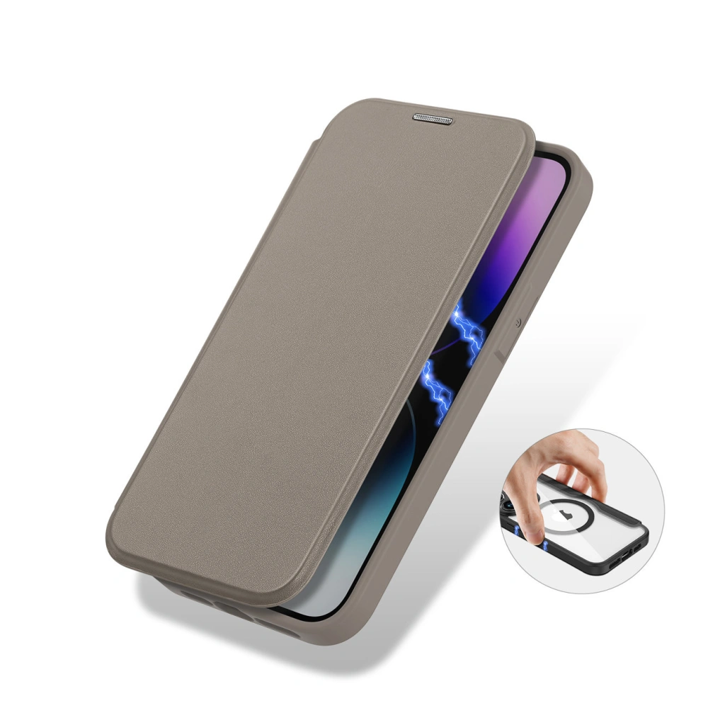 Hurtownia GSM - Etui Dux Ducis Skin X Pro MagSafe Apple iPhone 14 Pro bej - DDS1363 - {ean13} - Hurt
