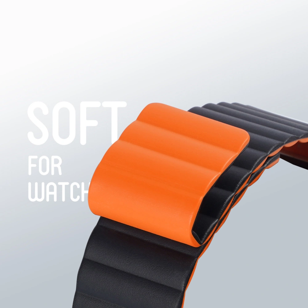 Hurtownia GSM - Pasek Dux Ducis Magnetic Strap Apple Watch Ultra černo-oranžový (Chain Version) - DDS1368 - {ean13} - Hurt