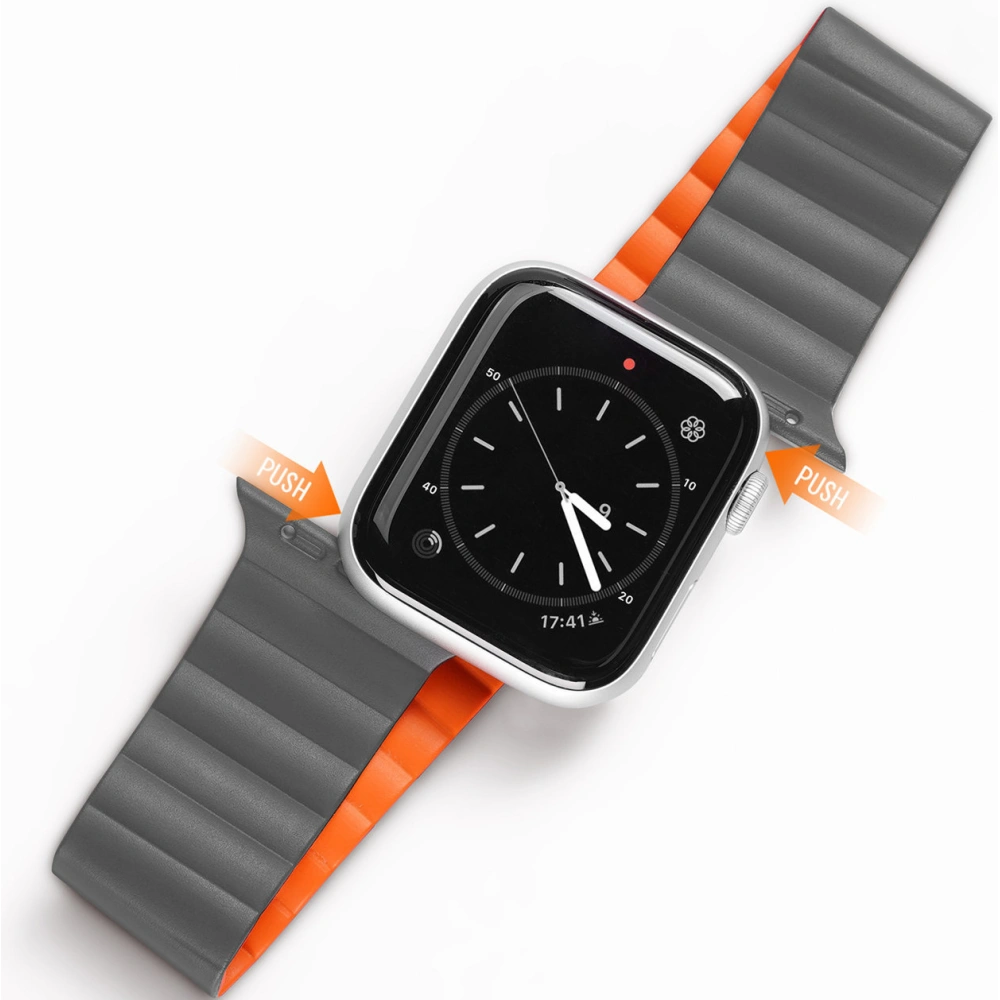 Hurtownia GSM - Pasek Dux Ducis Magnetic Strap Apple Watch Ultra szaro-pomarańczowy (Chain Version) - DDS1369 - {ean13} - Hurt