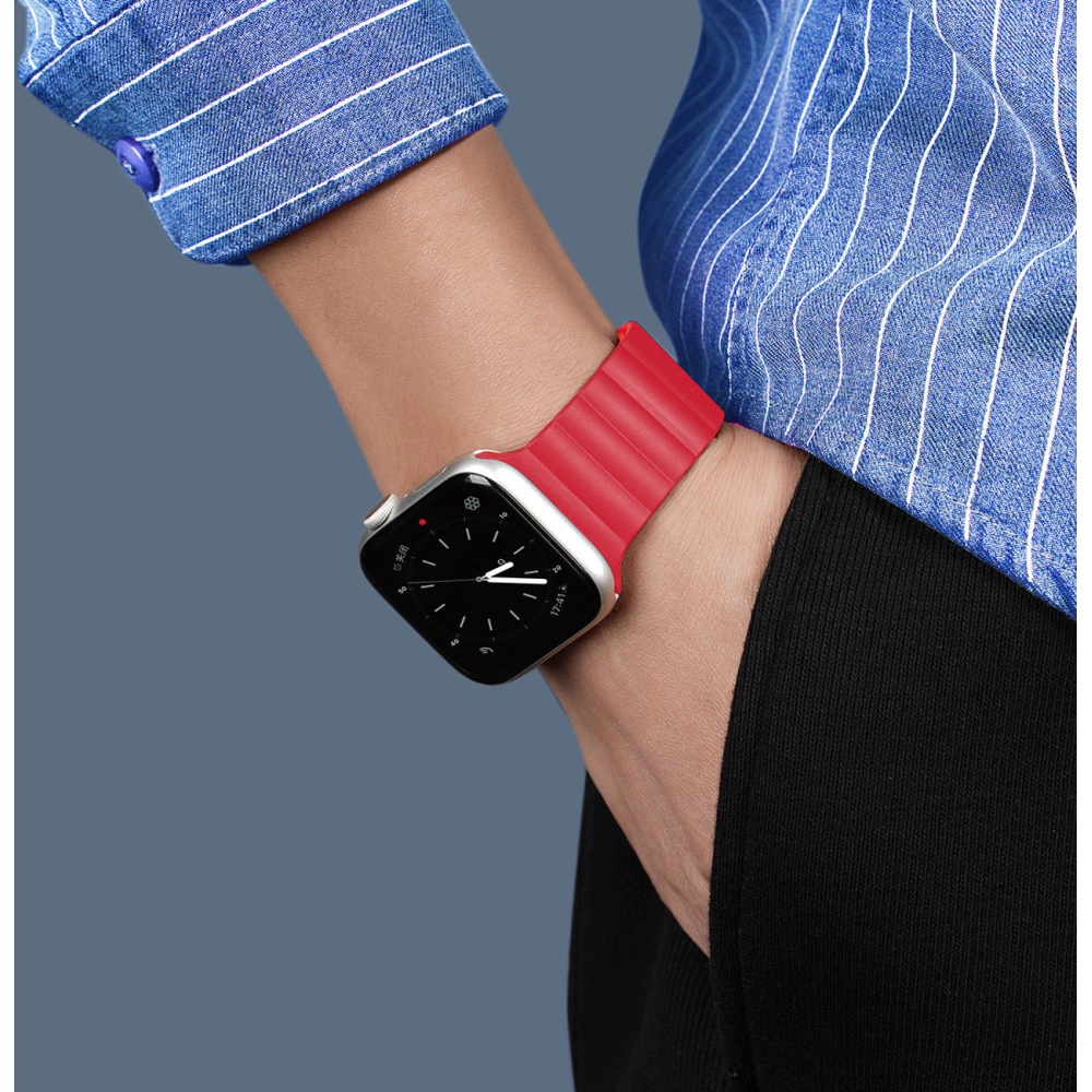 Hurtownia GSM - Pasek Dux Ducis Magnetic Strap Apple Watch Ultra czerwony (Chain Version) - DDS1371 - {ean13} - Hurt