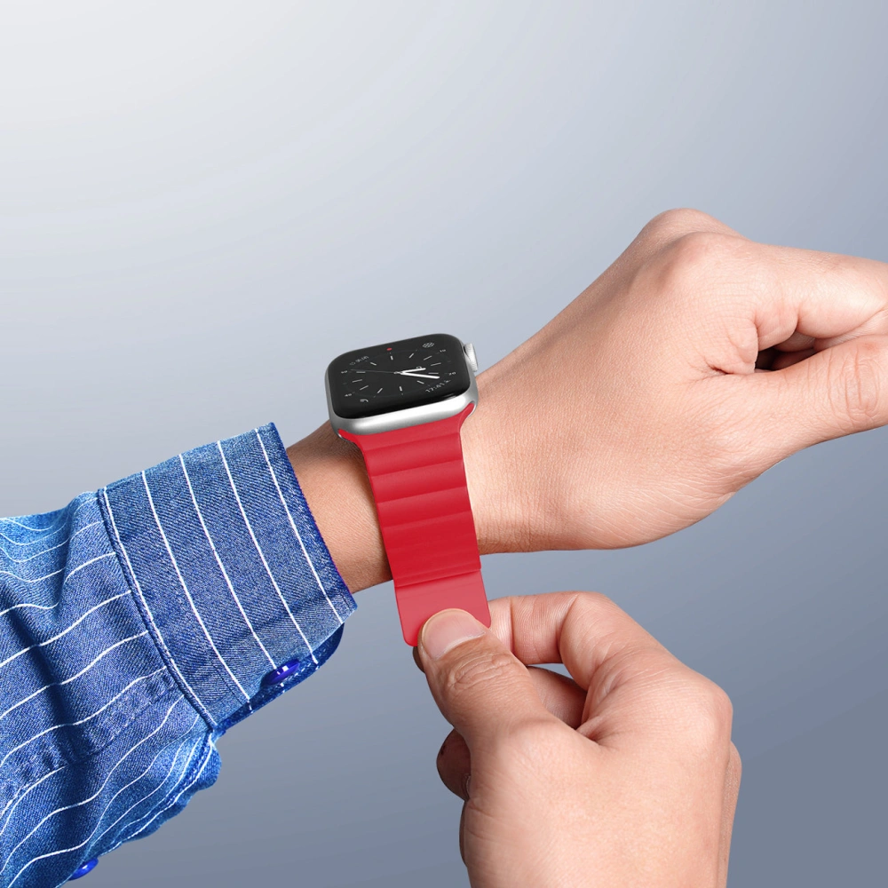 Wholesale Dux Ducis Magnetic Strap Apple Watch Ultra red (Chain Version) - DDS1371 - {ean13} - Hurt