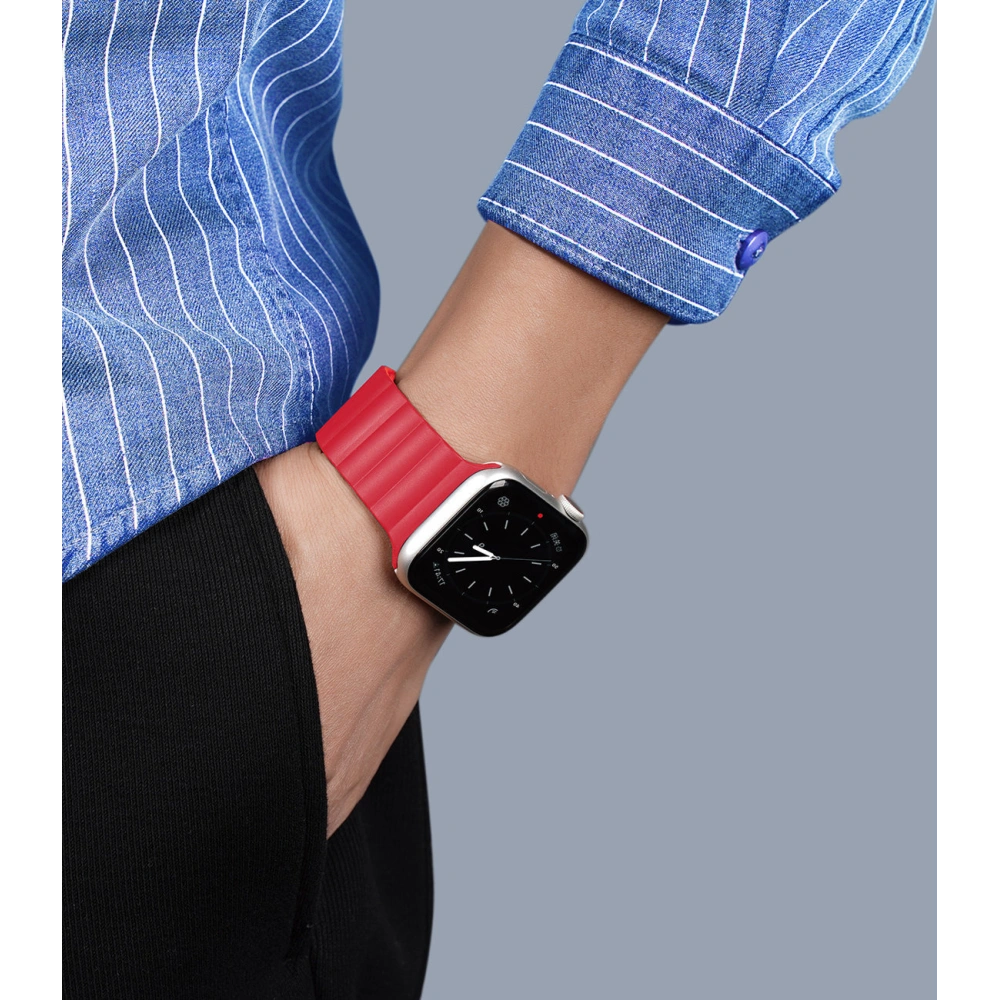 Hurtownia GSM - Pasek Dux Ducis Magnetic Strap Apple Watch Ultra czerwony (Chain Version) - DDS1371 - {ean13} - Hurt