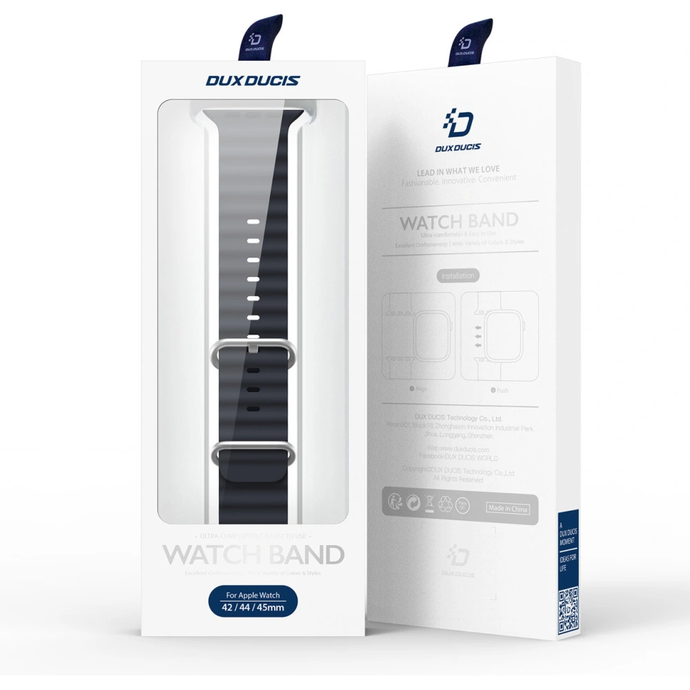 Hurtownia GSM - Pasek Dux Ducis Strap Apple Watch 4/5/6/7/8/9/SE/10 40/41/42mm šedý (OceanWave Version) - DDS1373 - {ean13} - Hurt