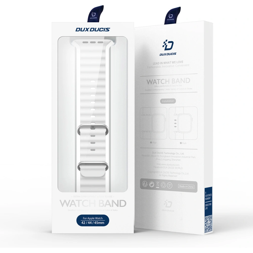 Hurtownia GSM - Dux Ducis Pánt Apple Watch 4/5/6/7/8/9/SE/10 40/41/42mm fehér (OceanWave Verzió) - DDS1374 - {ean13} - Hurt