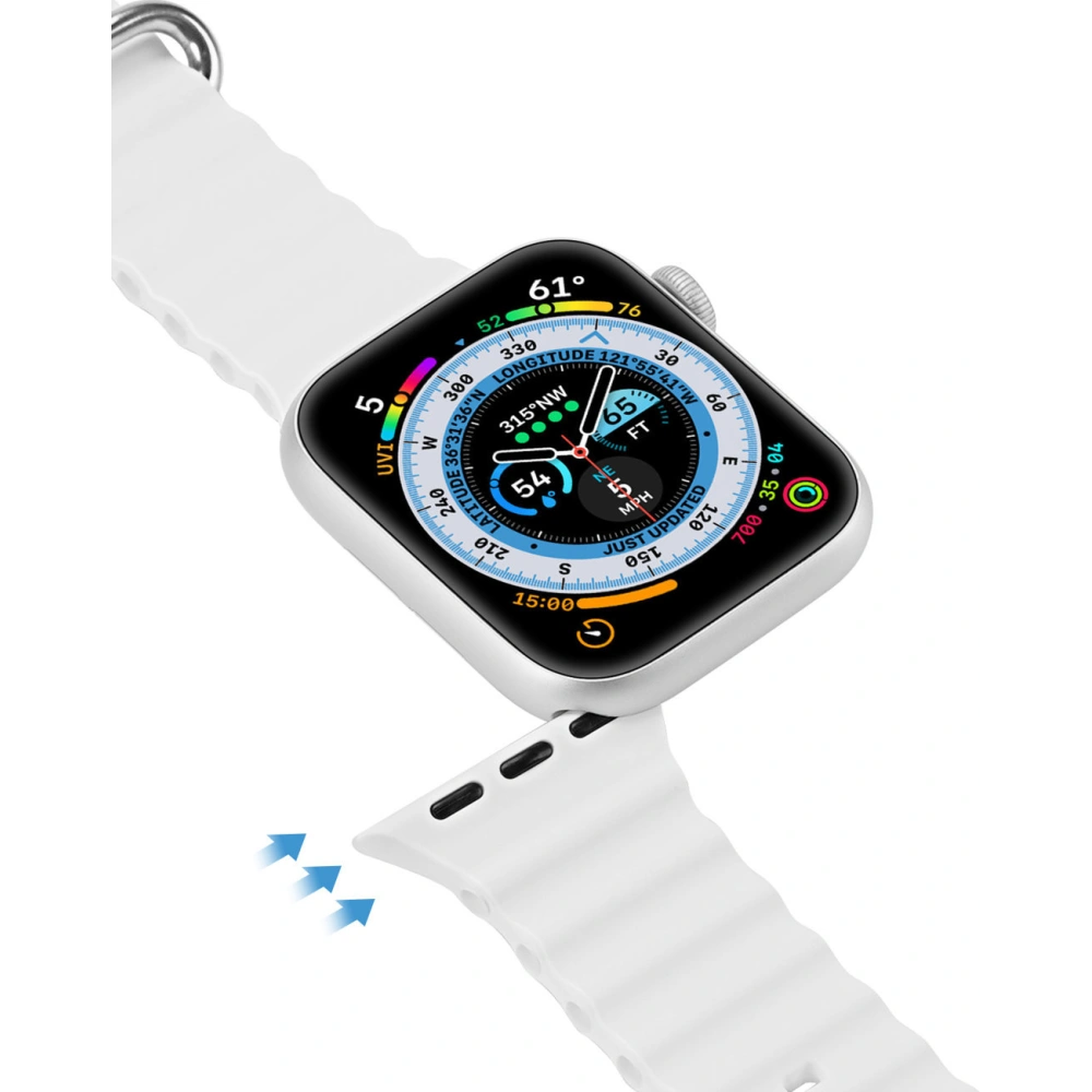 Hurtownia GSM - Pasek Dux Ducis Strap Apple Watch 4/5/6/7/8/9/SE/10 40/41/42mm bílý (OceanWave Version) - DDS1374 - {ean13} - Hurt