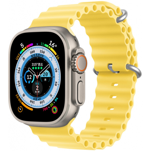 Hurtownia DuxDucis - 6934913033869 - DDS1375 - Pasek Dux Ducis Strap Apple Watch 4/5/6/7/8/SE 40/41mm żółty (OceanWave Version) - B2B homescreen