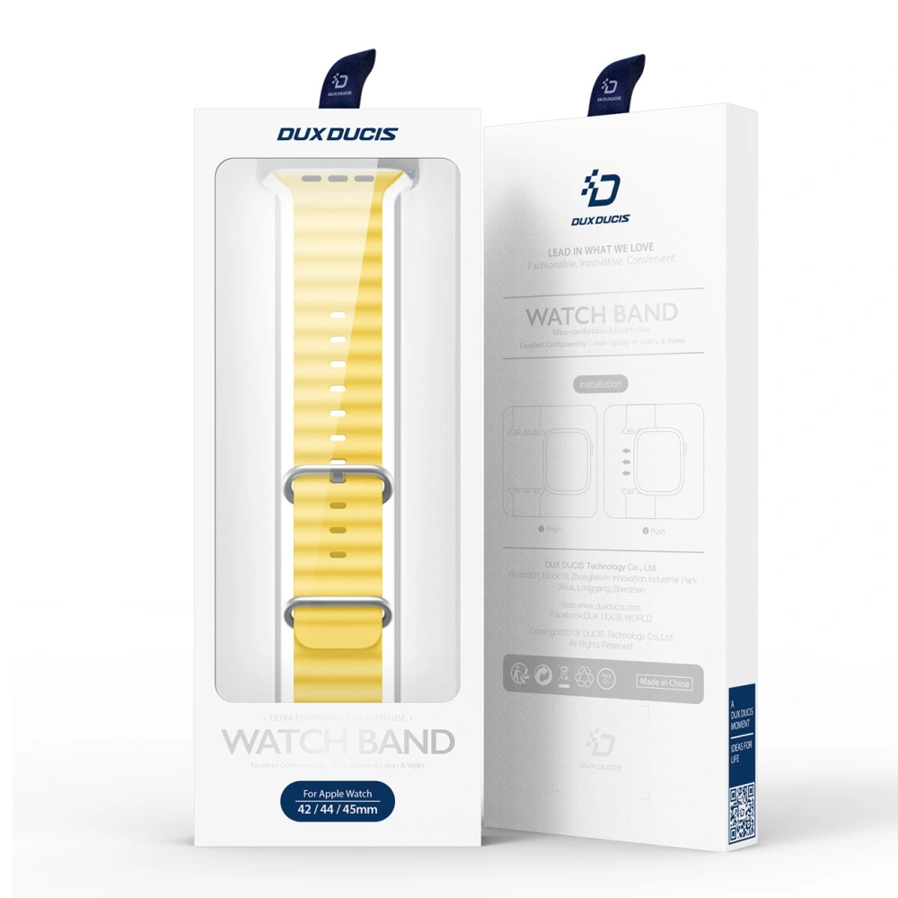 Wholesale Dux Ducis Strap for Apple Watch 4/5/6/7/8/9/SE/10 40/41/42mm yellow (OceanWave Version) - DDS1375 - {ean13} - Hurt
