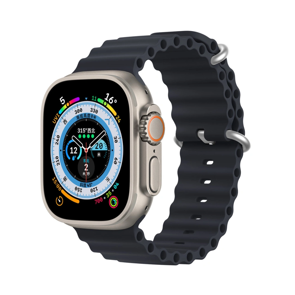 Wholesale Dux Ducis Strap for Apple Watch 4/5/6/7/8/9/SE 44/45mm gray (OceanWave Version) - DDS1378 - {ean13} - Hurt