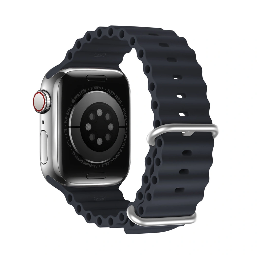 Wholesale Dux Ducis Strap for Apple Watch 4/5/6/7/8/9/SE 44/45mm gray (OceanWave Version) - DDS1378 - {ean13} - Hurt