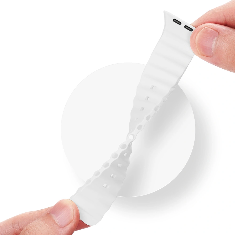 Wholesale Dux Ducis Strap Apple Watch 4/5/6/7/8/9/SE 44/45mm white (OceanWave Version) - DDS1379 - {ean13} - Hurt