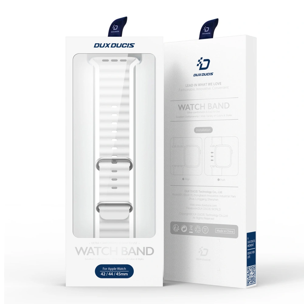 Hurtownia GSM - Dux Ducis Heveder Apple Watch 4/5/6/7/8/9/SE 44/45mm fehér (OceanWave verzió) - DDS1379 - {ean13} - Hurt
