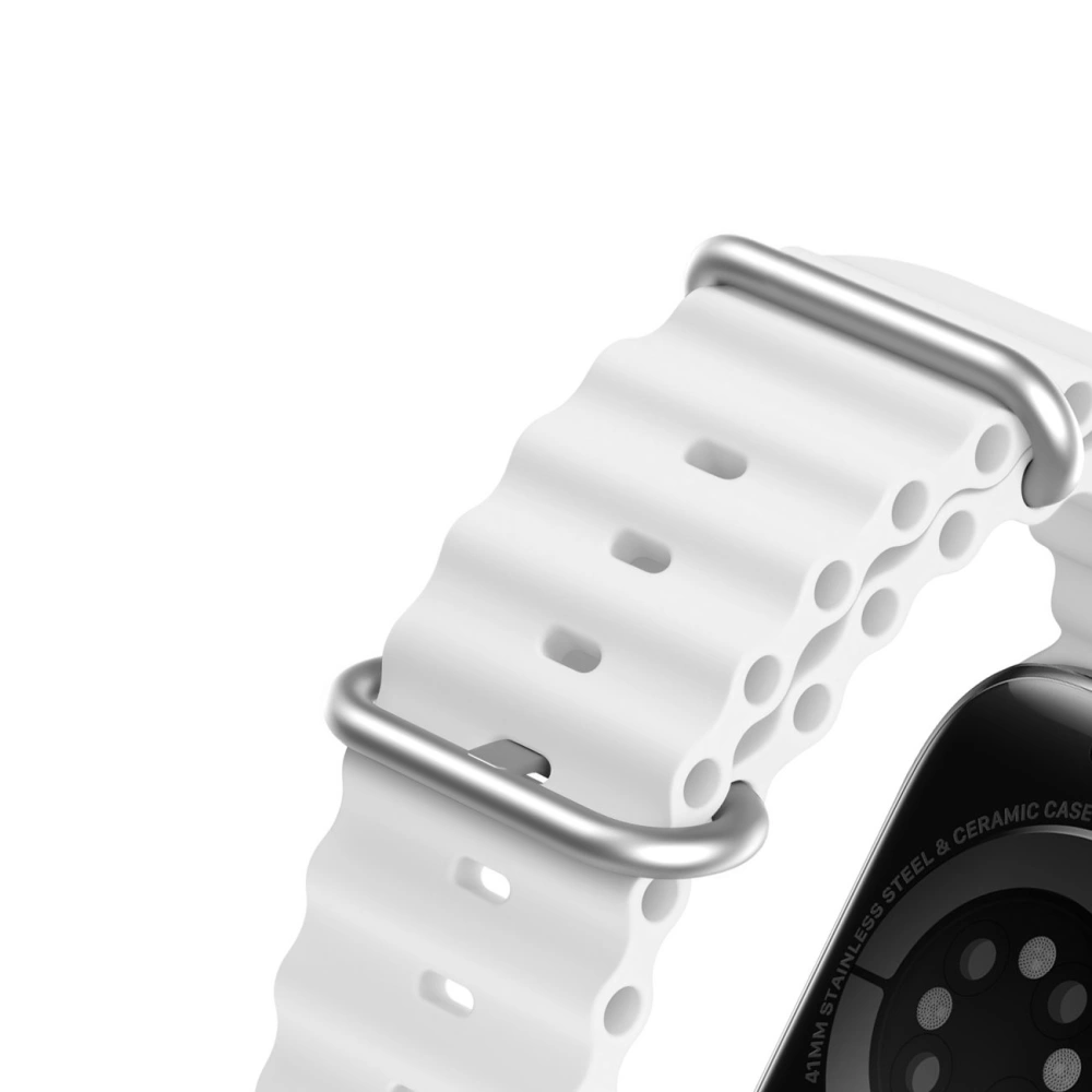 Wholesale Dux Ducis Strap Apple Watch 4/5/6/7/8/9/SE 44/45mm white (OceanWave Version) - DDS1379 - {ean13} - Hurt