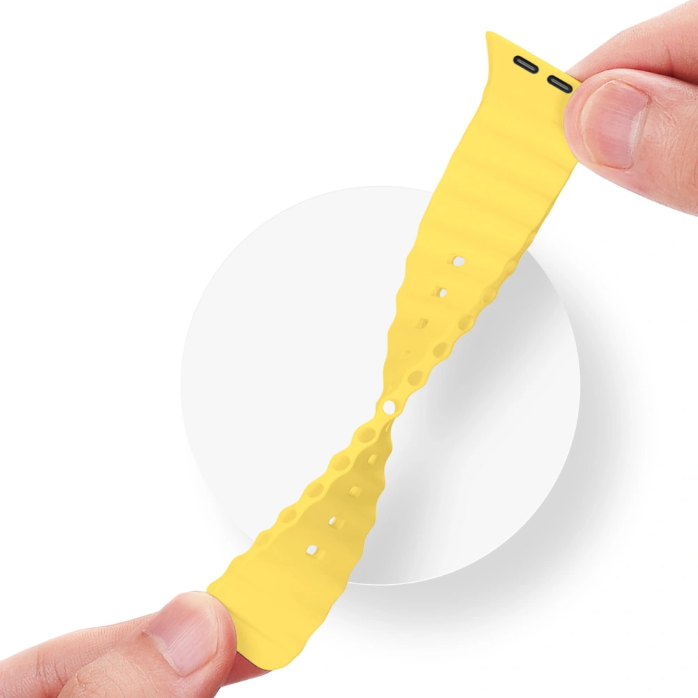 Hurtownia GSM - Pás Dux Ducis Strap Apple Watch 4/5/6/7/8/9/SE 44/45mm žlutý (OceanWave Version) - DDS1380 - {ean13} - Hurt