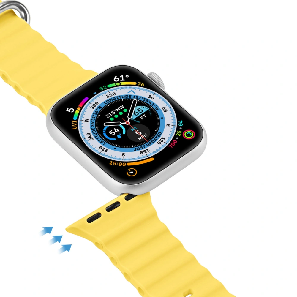 Hurtownia GSM - Pás Dux Ducis Strap Apple Watch 4/5/6/7/8/9/SE 44/45mm žlutý (OceanWave Version) - DDS1380 - {ean13} - Hurt