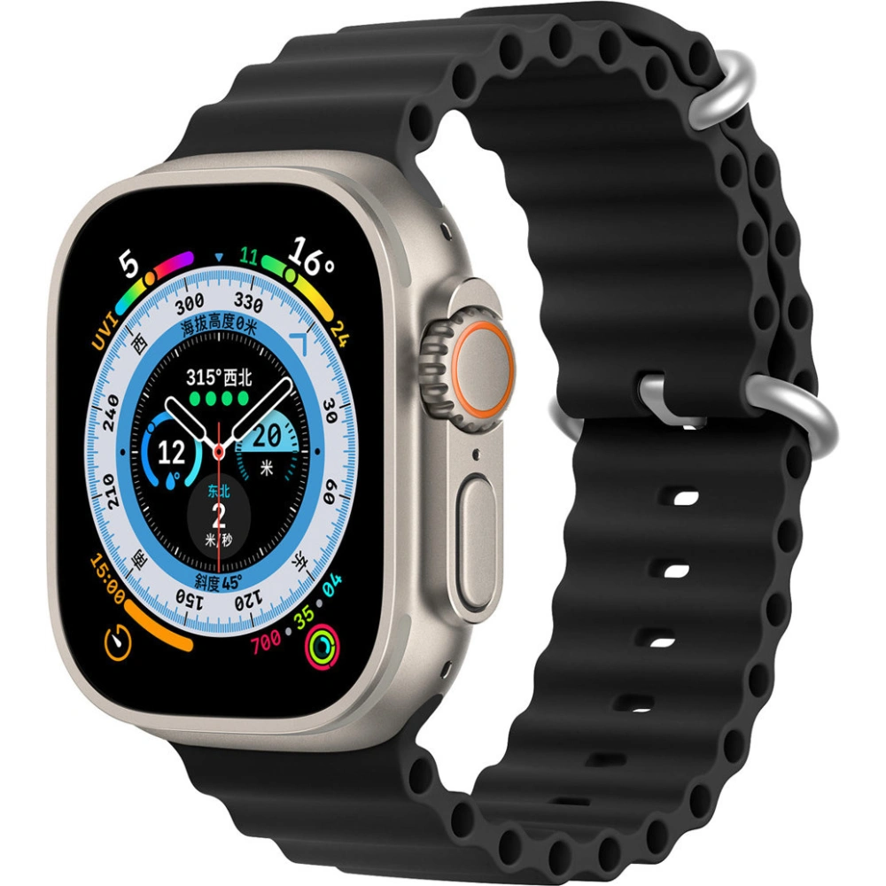 Hurtownia GSM - Pasek Dux Ducis Strap Apple Watch 4/5/6/7/8/9/SE 44/45mm czarny (OceanWave Version) - DDS1381 - {ean13} - Hurt