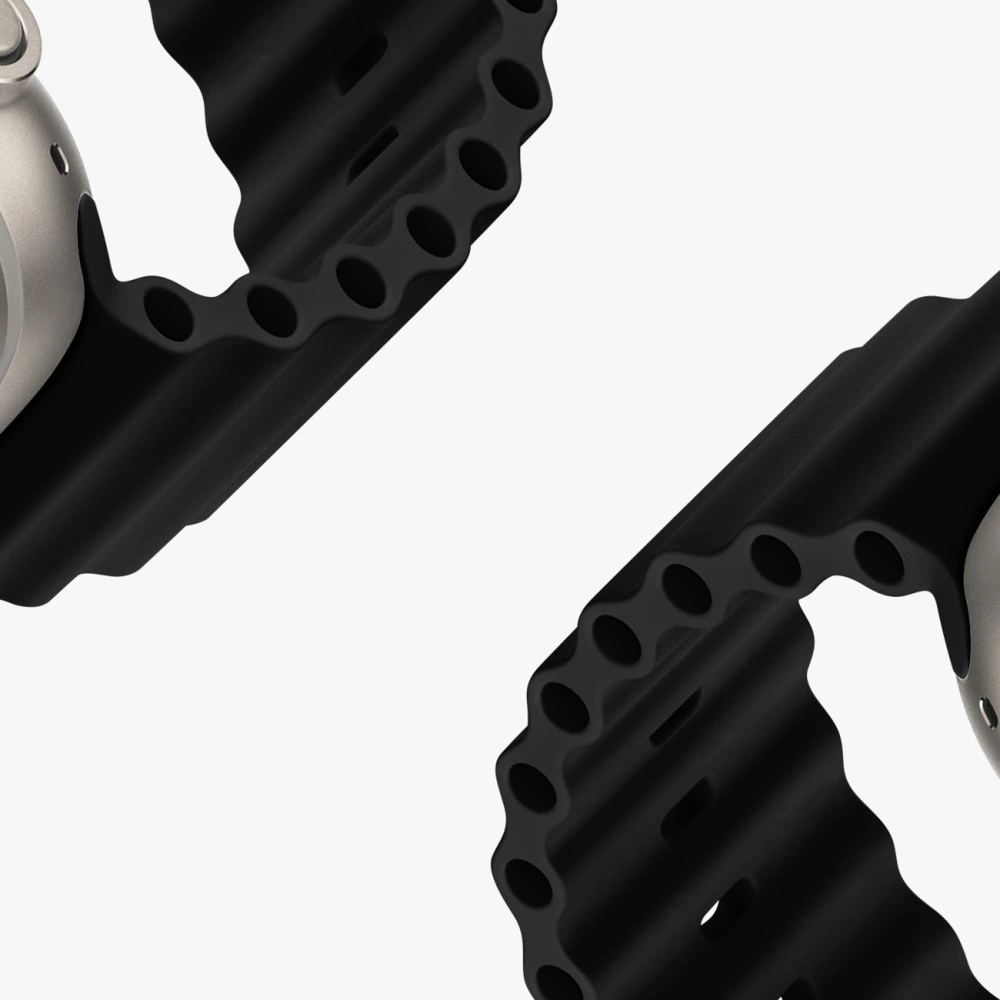 Hurtownia GSM - Dux Ducis heveder Apple Watch 4/5/6/7/8/9/SE 44/45mm fekete (OceanWave verzió) - DDS1381 - {ean13} - Hurt