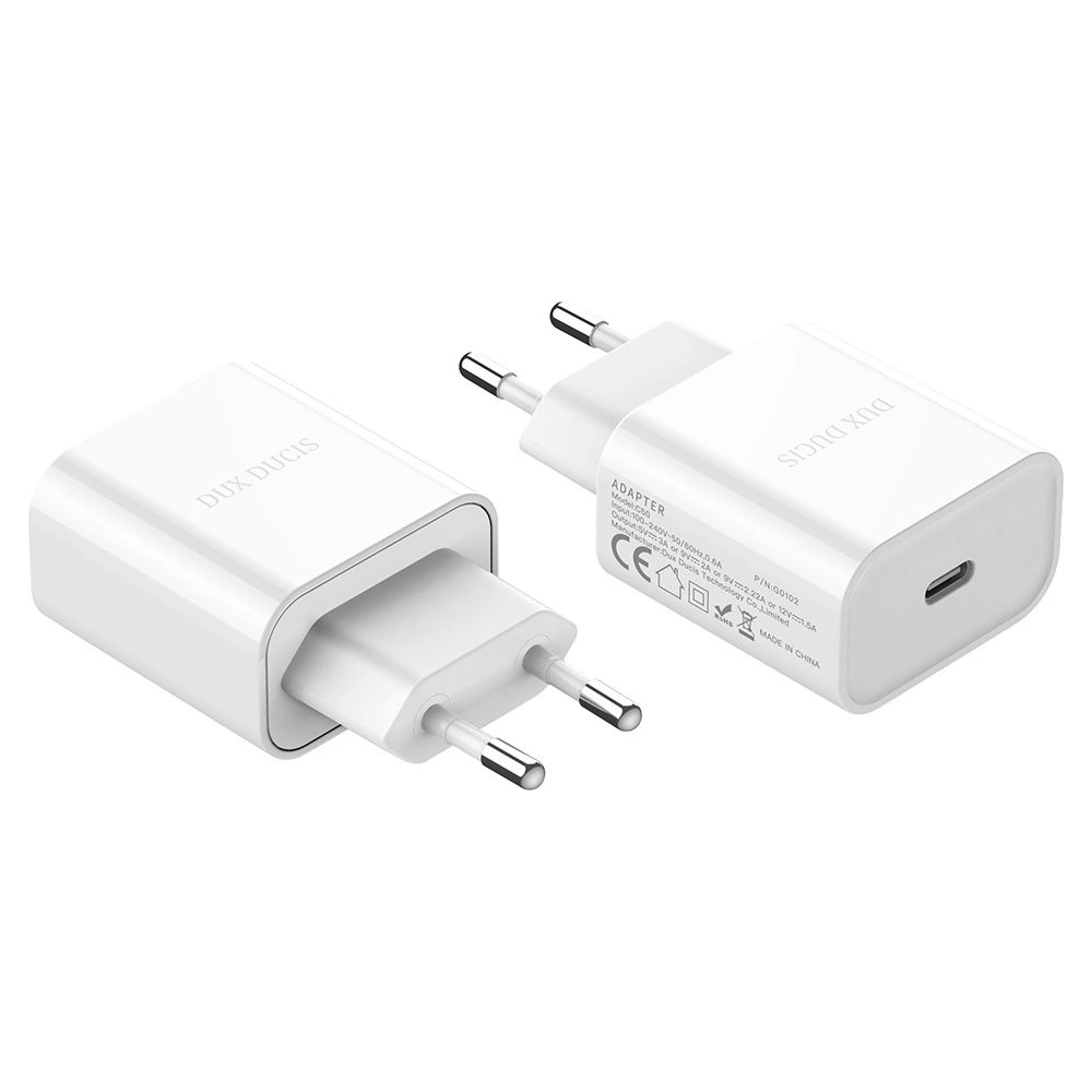 Wholesale Dux Ducis Wall Charger USB-C 20W Power Delivery white - DDS1384 - {ean13} - Hurt