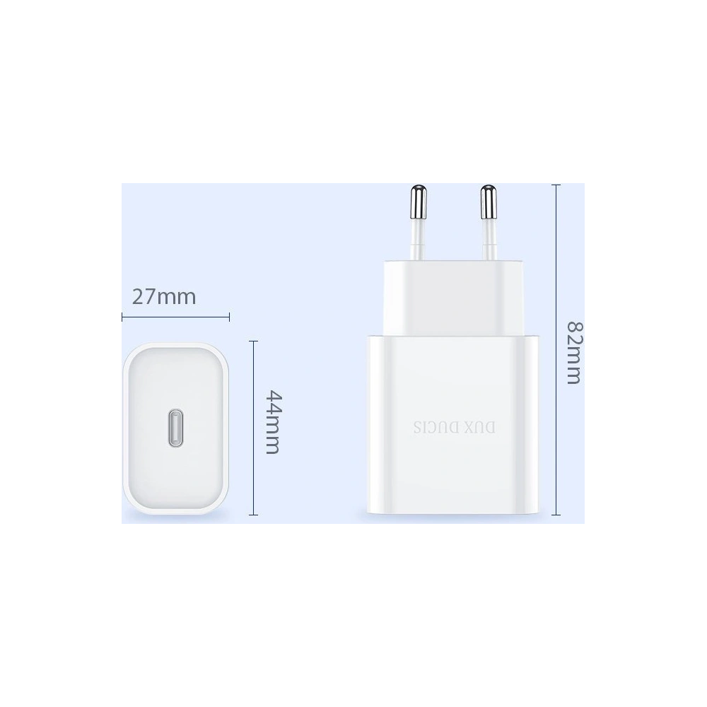 Wholesale Dux Ducis Wall Charger USB-C 20W Power Delivery white - DDS1384 - {ean13} - Hurt