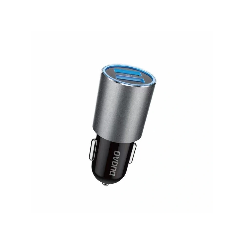 Hurtownia GSM - Auto nabíječka Dudao 2xUSB 3.4A šedá (R5s grey) - DDA231 - {ean13} - Hurt