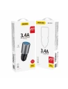 Hurtownia GSM - Auto nabíječka Dudao 2xUSB 3.4A šedá (R5s grey) - DDA231 - {ean13} - Hurt