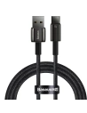 Kabel Baseus Tungsten Gold USB/USB-C 480Mbps 100W 1m černý