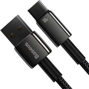 Hurtownia GSM - Kabel Baseus Tungsten Gold USB/USB-C 480Mbps 100W 1m czarny - BSU3695 - {ean13} - Hurt