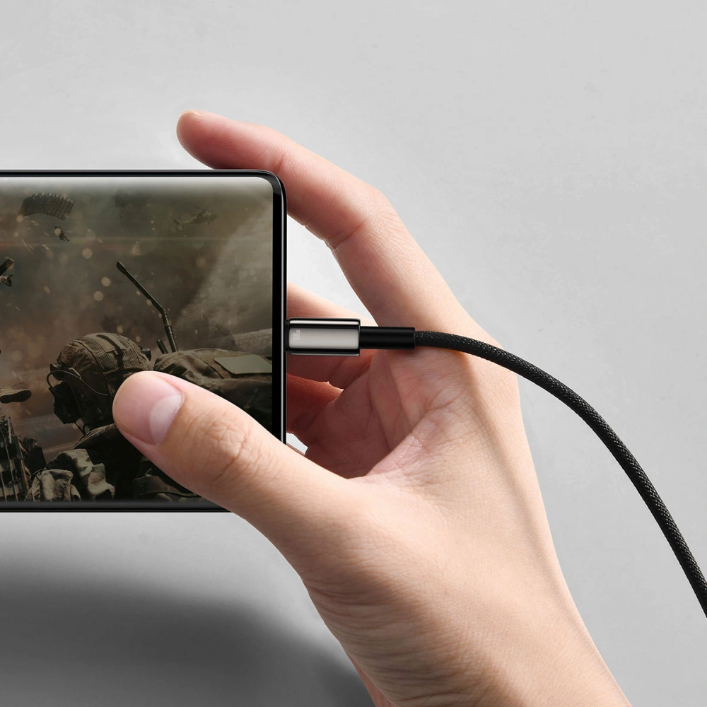 Hurtownia GSM - Kábel Baseus Tungsten Gold USB/USB-C 480Mbps 100W 1m fekete - BSU3695 - {ean13} - Hurt