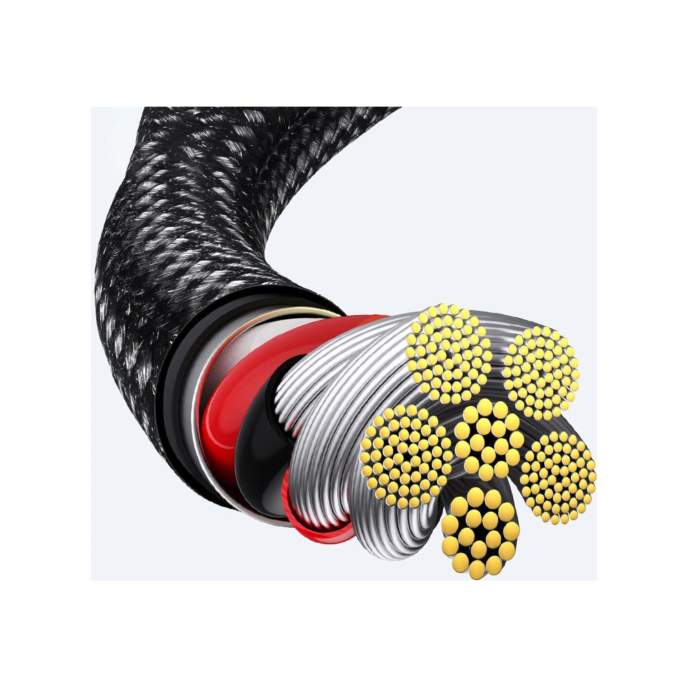 Wholesale Baseus Tungsten Gold Cable USB/USB-C 480Mbps 100W 1m black - BSU3695 - {ean13} - Hurt