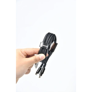 Kabel Baseus Tungsten Gold USB/USB-C 480Mbps 100W 1m schwarz