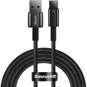 Kabel Baseus Tungsten Gold USB/USB-C 480Mbps 100W 2m czarny