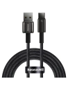 Kabel Baseus Tungsten Gold USB/USB-C 480Mbps 100W 2m černý