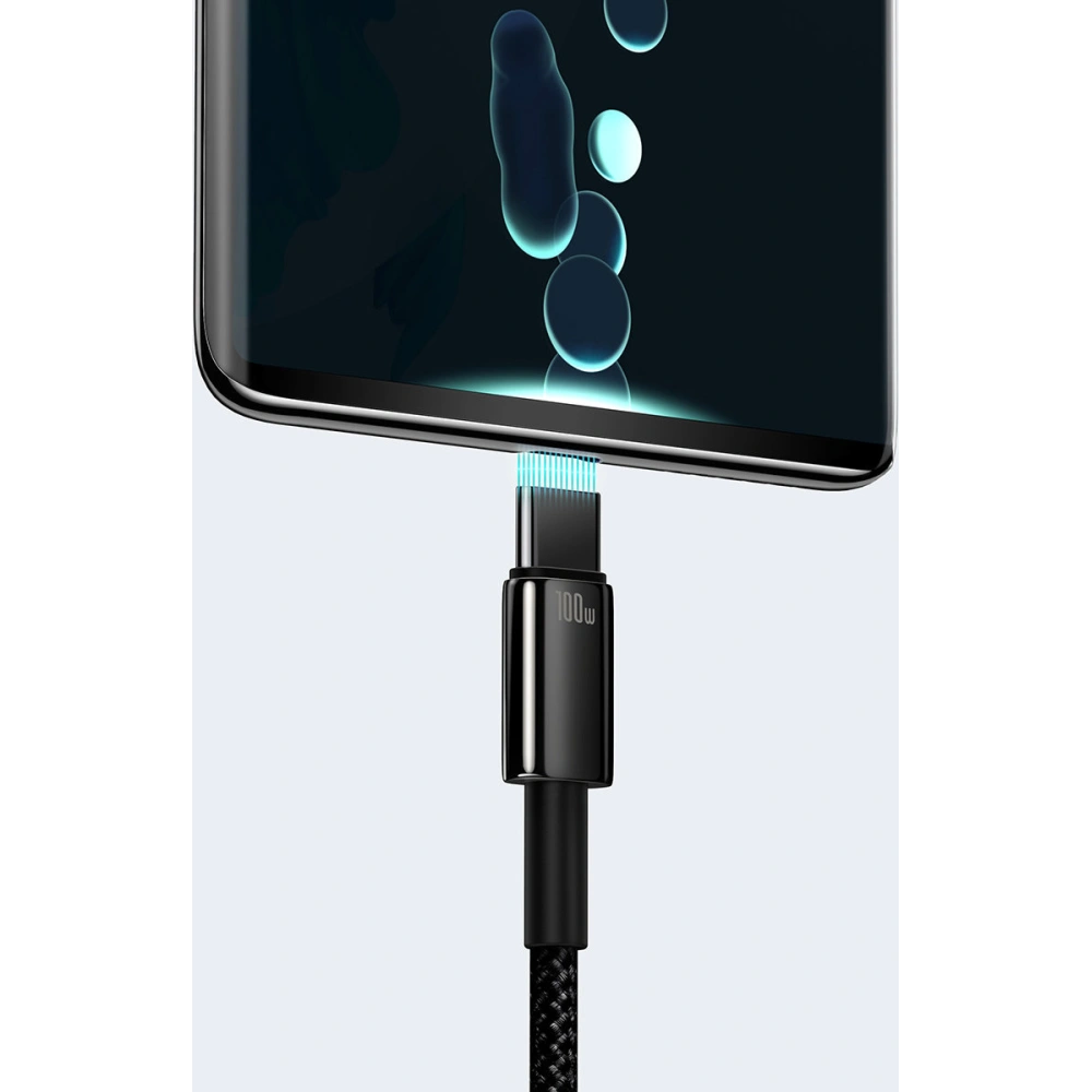 Hurtownia GSM - Kabel Baseus Tungsten Gold USB/USB-C 480Mbps 100W 2m černý - BSU3696 - {ean13} - Hurt