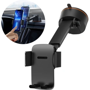Wholesale Baseus Easy Control Pro Car Mount Holder black (Suction Cup Version) - BSU3697 - {ean13} - Hurt
