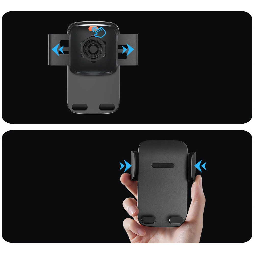Wholesale Baseus Easy Control Pro Car Mount Holder black (Suction Cup Version) - BSU3697 - {ean13} - Hurt