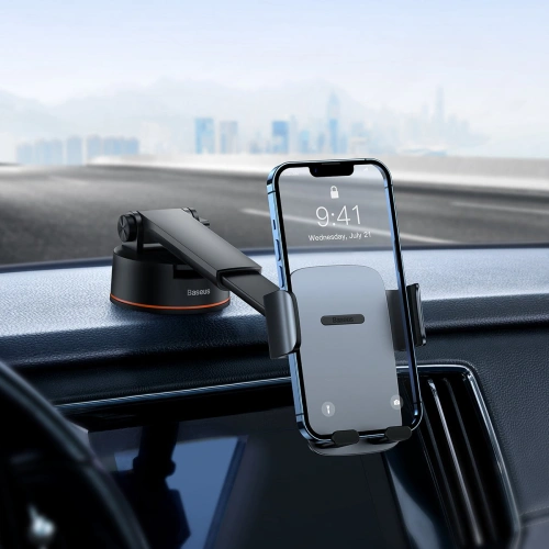 Uchwyt samochodowy Baseus Easy Control Pro na kokpit/kratkę szary (Suction Cup Version)