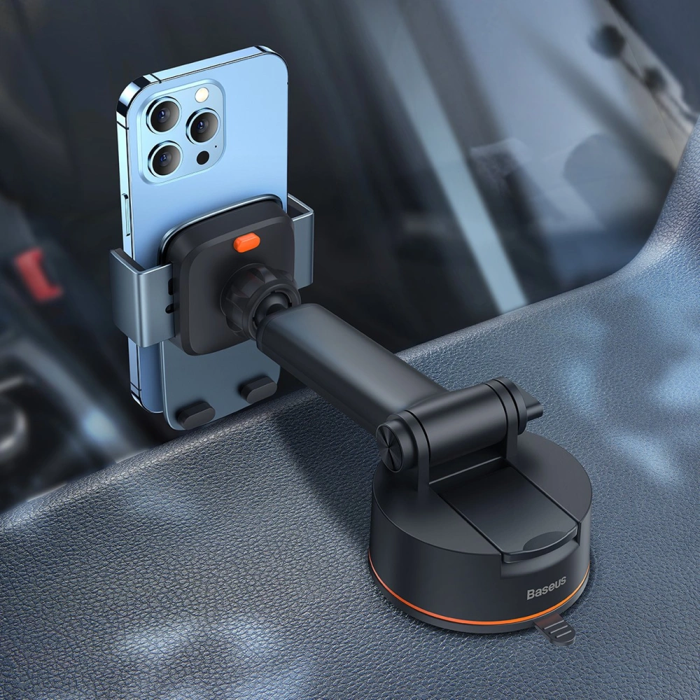 Wholesale Baseus Easy Control Pro Car Mount Holder gray (Suction Cup Version) - BSU3698 - {ean13} - Hurt