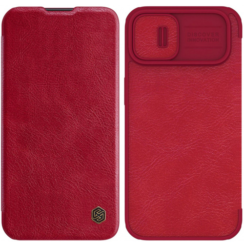 Nillkin Distributor - 6902048248915 - NLK768 - Nillkin Qin Leather Pro Case Apple iPhone 14 red - B2B homescreen