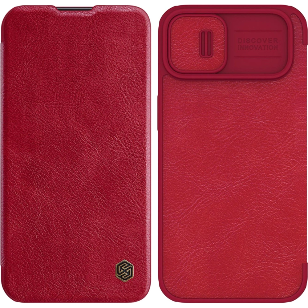 Hurtownia GSM - Etui Nillkin Qin Leather Pro Apple iPhone 14 červený - NLK768 - {ean13} - Hurt
