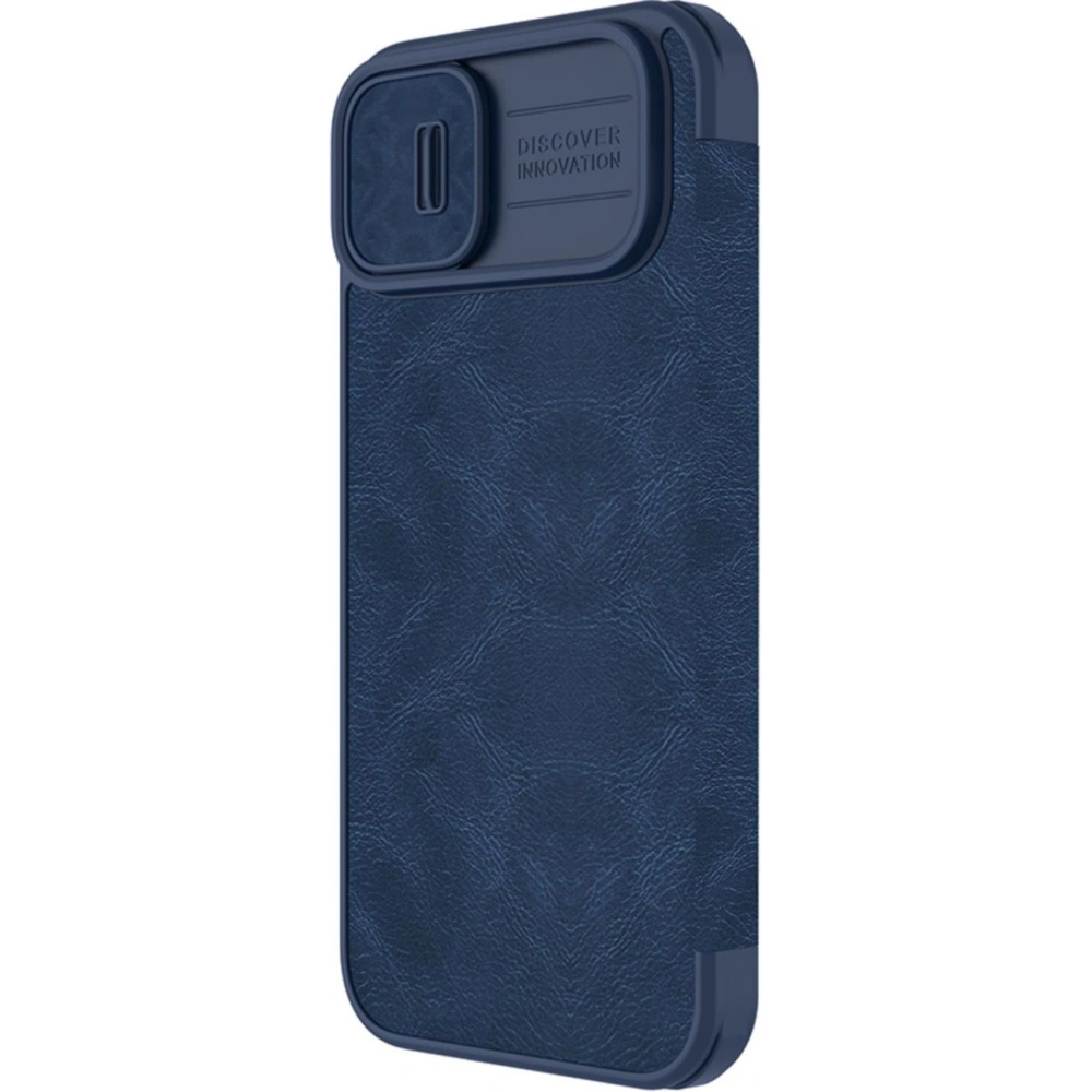 Hurtownia GSM - Etui Nillkin Qin Leather Pro Apple iPhone 14 modrý - NLK769 - {ean13} - Hurt