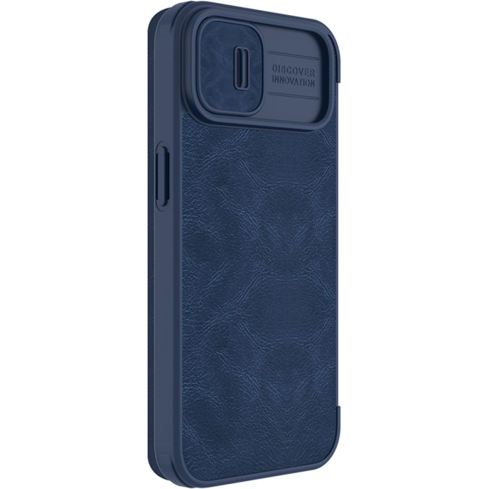 Hurtownia GSM - Etui Nillkin Qin Leather Pro Apple iPhone 14 modrý - NLK769 - {ean13} - Hurt