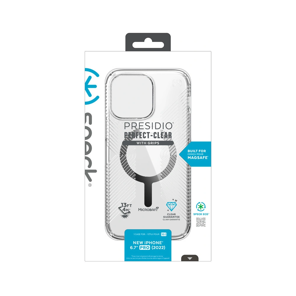 Hurtownia GSM - Case Speck Presidio Perfect-Clear Grips MICROBAN MagSafe Apple iPhone 14 Pro (Klar) - SPK464 - {ean13} - Hurt