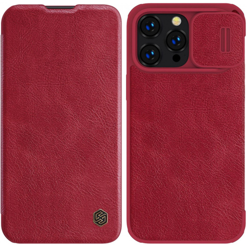 Nillkin Distributor - 6902048248953 - NLK772 - Nillkin Qin Leather Pro Case Apple iPhone 14 Pro red - B2B homescreen