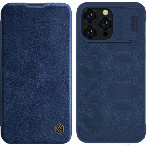 Nillkin Distributor - 6902048248960 - NLK773 - Nillkin Qin Leather Pro Case Apple iPhone 14 Pro blue - B2B homescreen