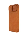 Hurtownia GSM - Etui Nillkin Qin Leather Pro Apple iPhone 14 Plus / 15 Plus brązowy - NLK775 - {ean13} - Hurt