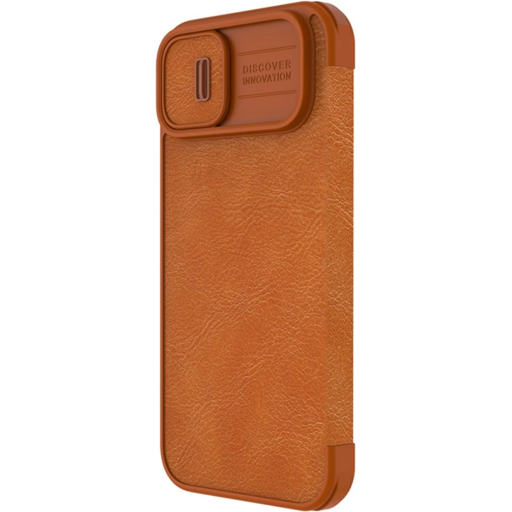 Wholesale Nillkin Qin Leather Pro Case Apple iPhone 14 Plus / 15 Plus brown - NLK775 - {ean13} - Hurt