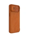 Wholesale Nillkin Qin Leather Pro Case Apple iPhone 14 Plus / 15 Plus brown - NLK775 - {ean13} - Hurt