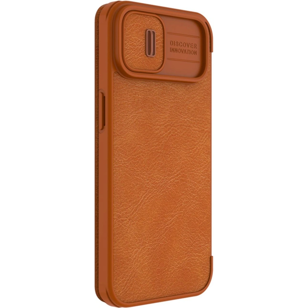 Wholesale Nillkin Qin Leather Pro Case Apple iPhone 14 Plus / 15 Plus brown - NLK775 - {ean13} - Hurt