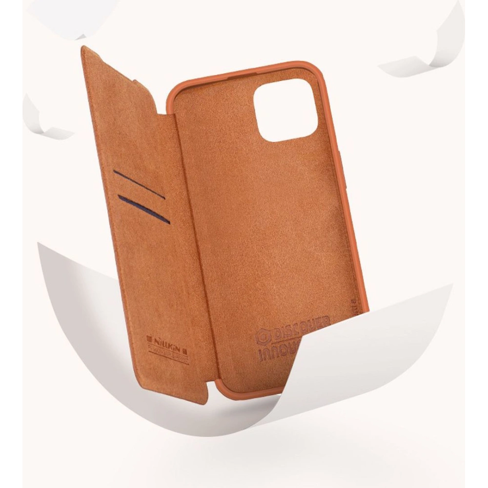 Wholesale Nillkin Qin Leather Pro Case Apple iPhone 14 Plus / 15 Plus brown - NLK775 - {ean13} - Hurt