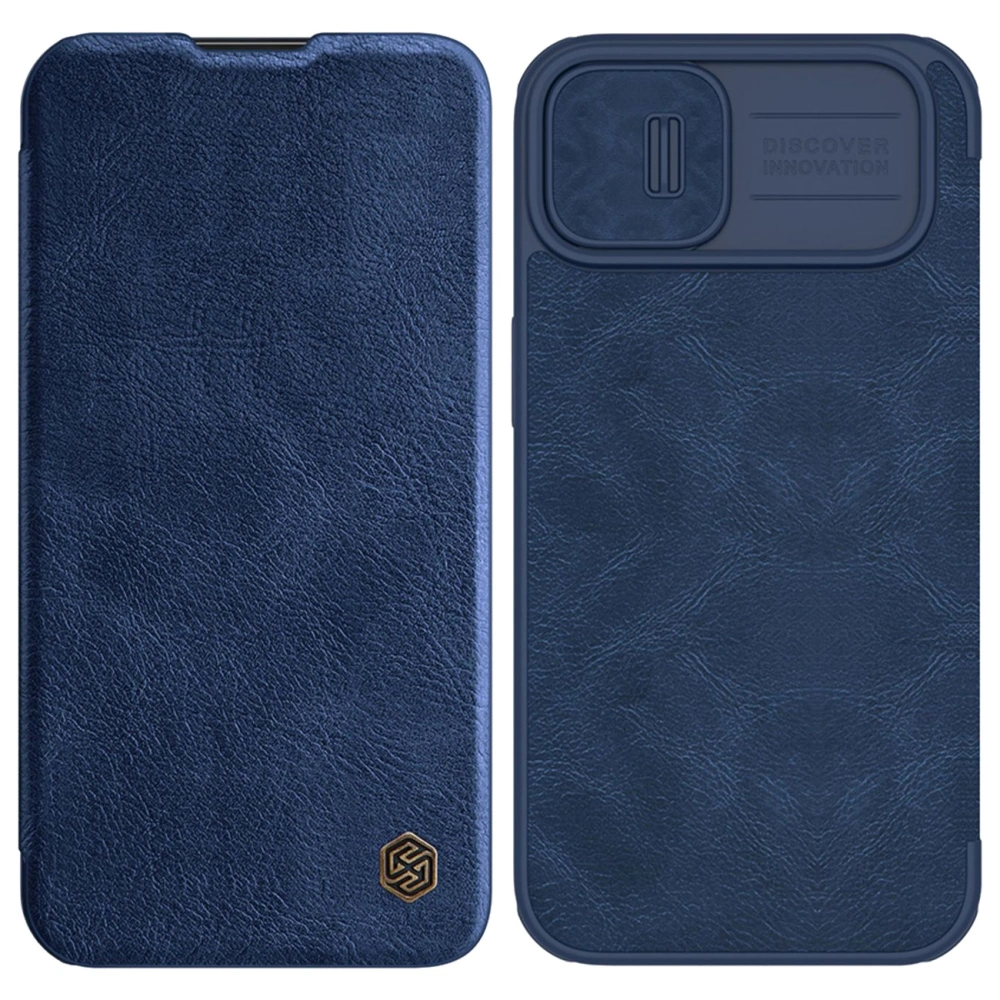 Hurtownia GSM - Etui Nillkin Qin Leather Pro Apple iPhone 14 Plus / 15 Plus kék - NLK777 - {ean13} - Hurt